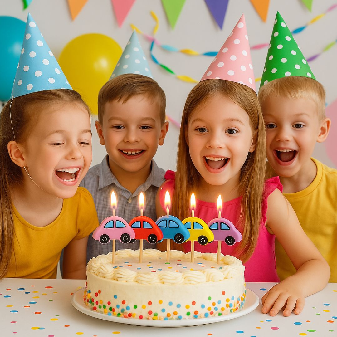 Disney Cars Theme Birthday Candle - 5PC