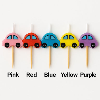 Disney Cars Theme Birthday Candle - 5PC