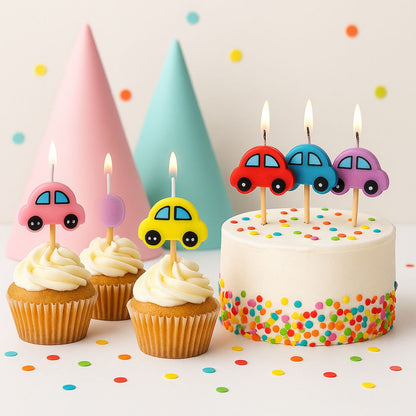 Disney Cars Theme Birthday Candle - 5PC