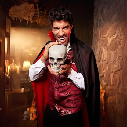 Halloween Red & Black Reversible Cape for Adults  - 1PC