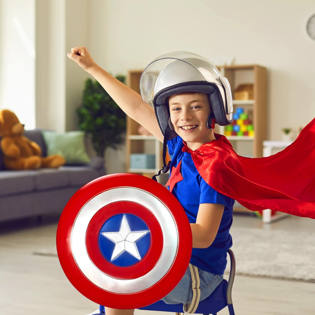 Capt U.S Superhero Circular Shield w/ Body Strap - 16inches - 1PC