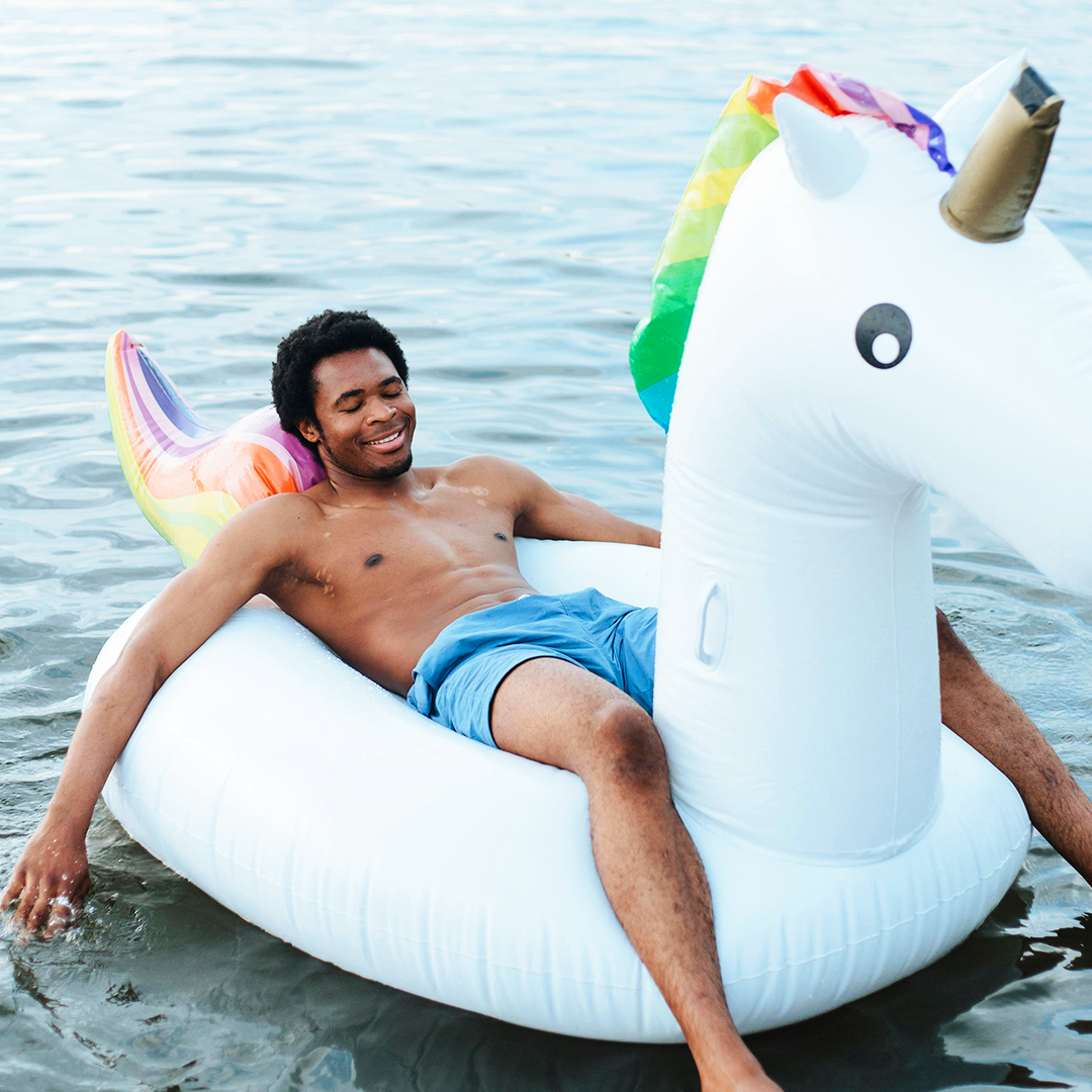 Swimming Pool Giant Inflatable Toys Lilo Floating On Water Unicorn
