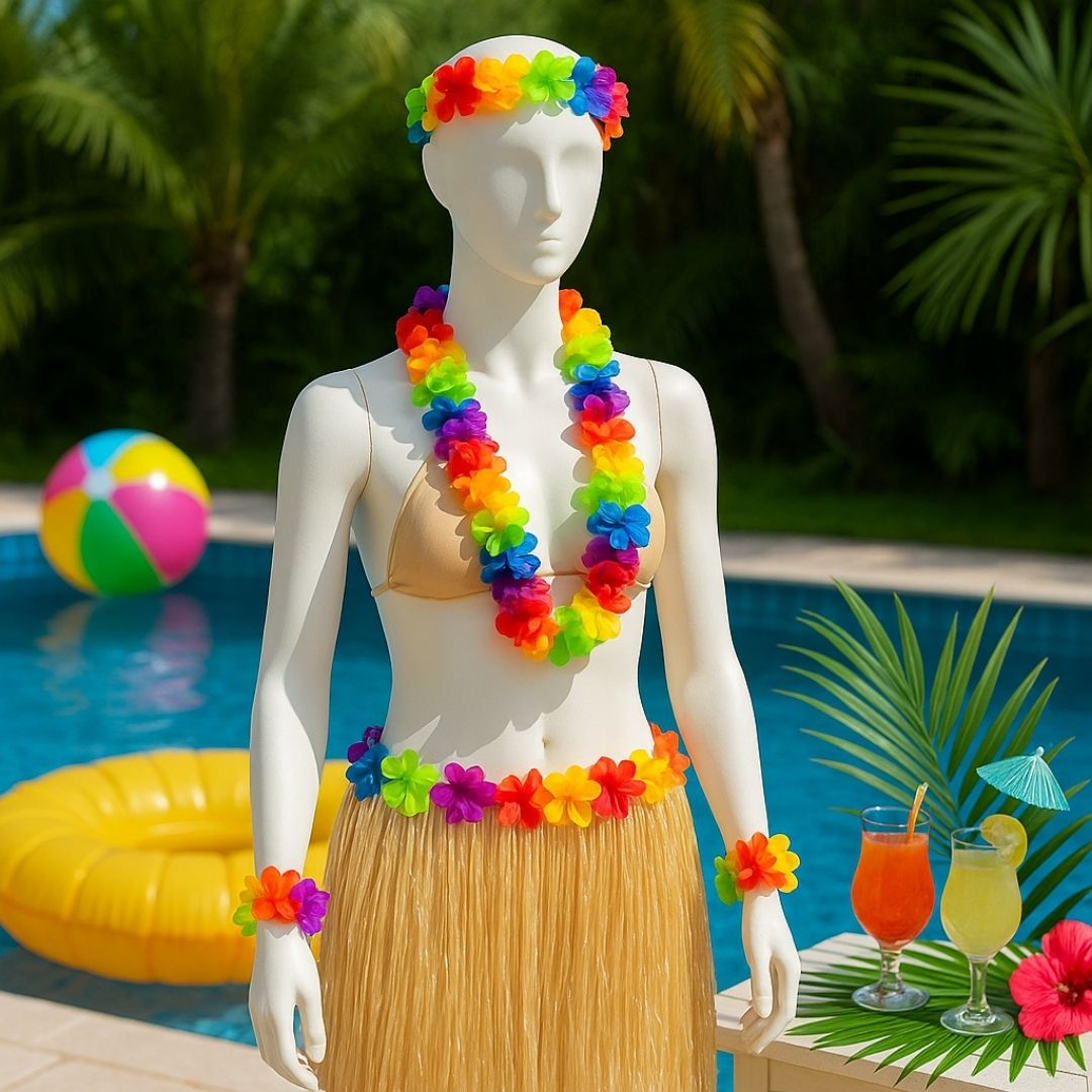 Lei Set Garland Multicolor - 4PC