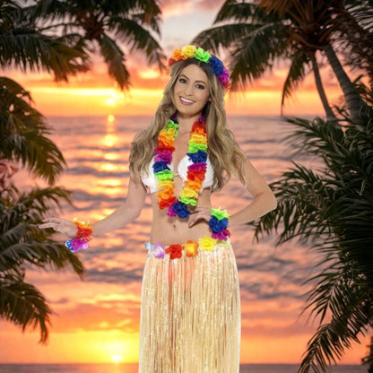 Lei Set Garland Multicolor - 4PC