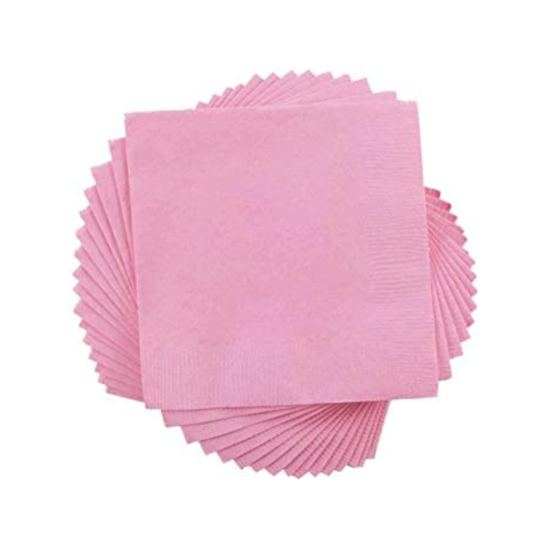 Light Pink Paper Napkins - 20PC