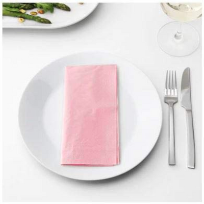 Light Pink Paper Napkins - 20PC