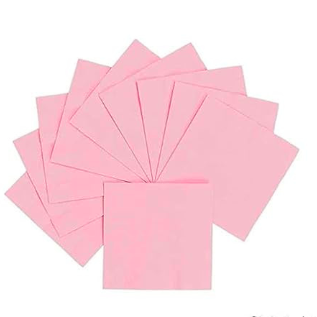 Light Pink Paper Napkins - 20PC