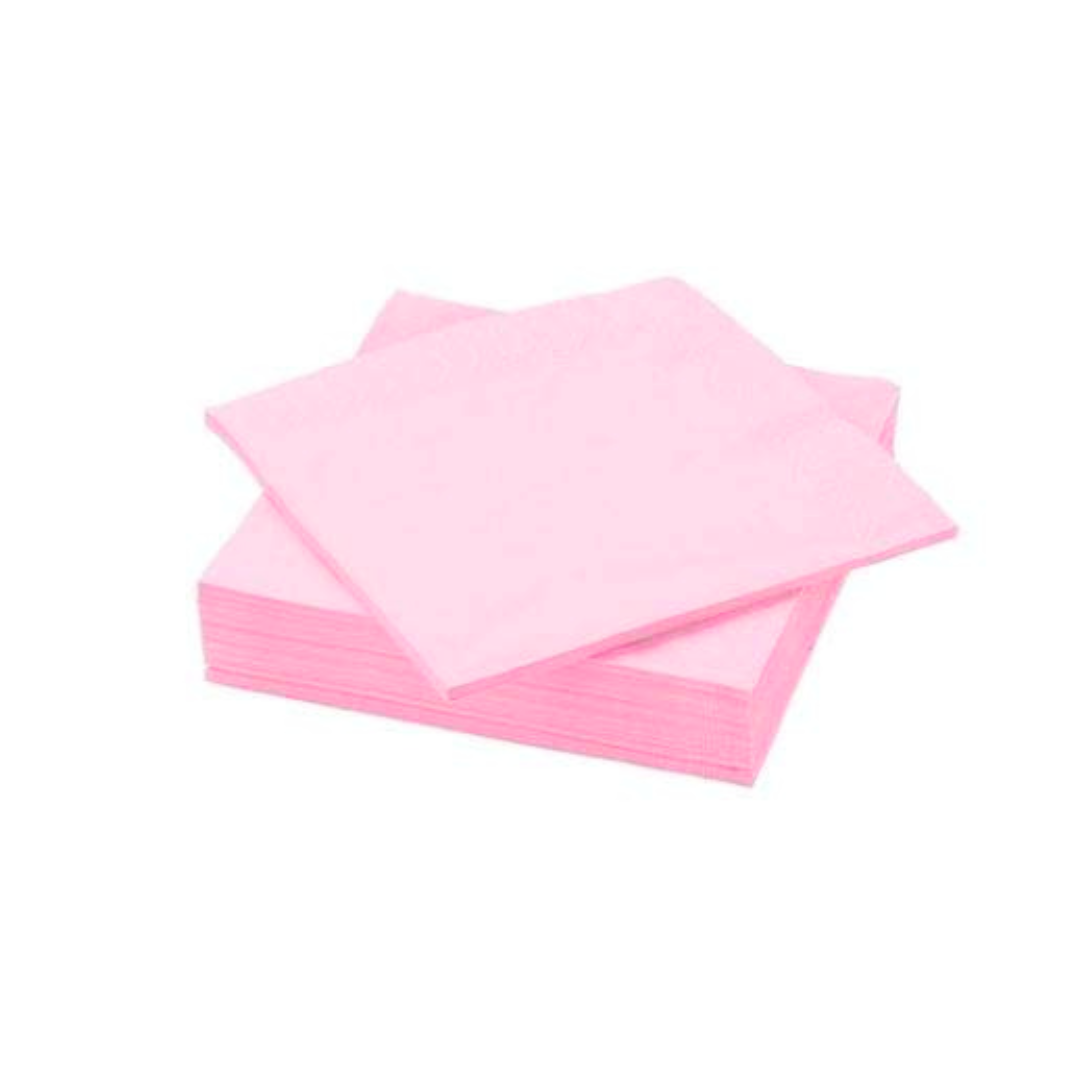 Light Pink Paper Napkins - 20PC