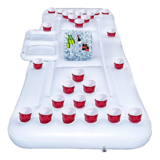Inflatable Beer Pong Pool Floats  White - 6 FT - 1PC