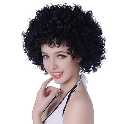 Extra Large Afro Wig | Jumbo Malinga Wig | Curly Bushy Black Wig - 1PC