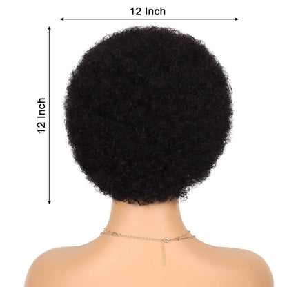 Extra Large Afro Wig | Jumbo Malinga Wig | Curly Bushy Black Wig - 1PC