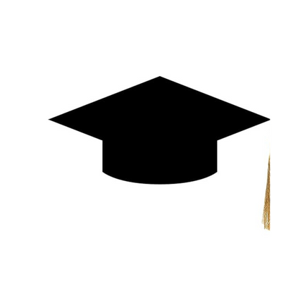 Graduation Hat Black