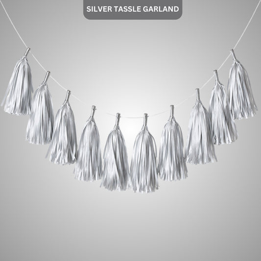 Silver Tassle Garland - 5PC