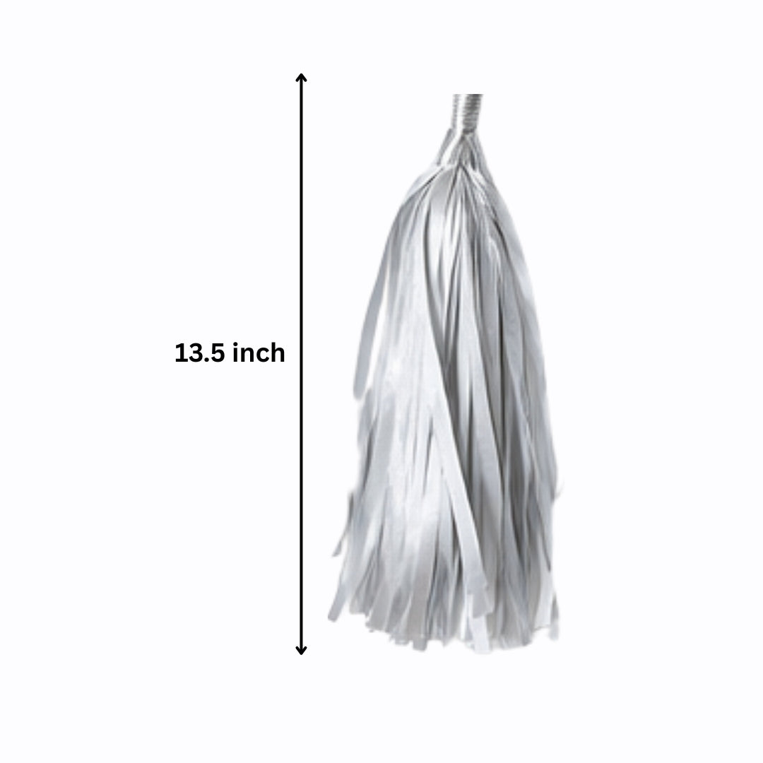 Silver Tassle Garland - 5PC