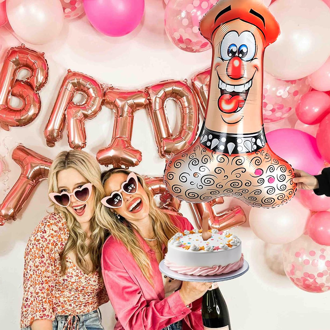 Beige Bachelorette Party Balloon - 39 inches -1PC