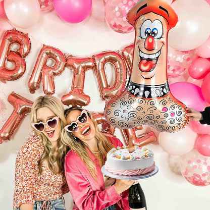 Beige Bachelorette Party Balloon - 39 inches -1PC