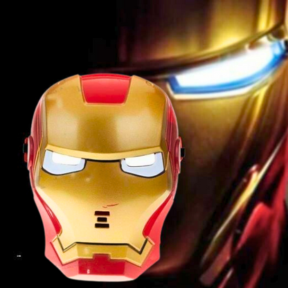 Iron man Super Hero LED Light up Mask with Adjustable Strap, Perfect fit for Dress Up Costume theme