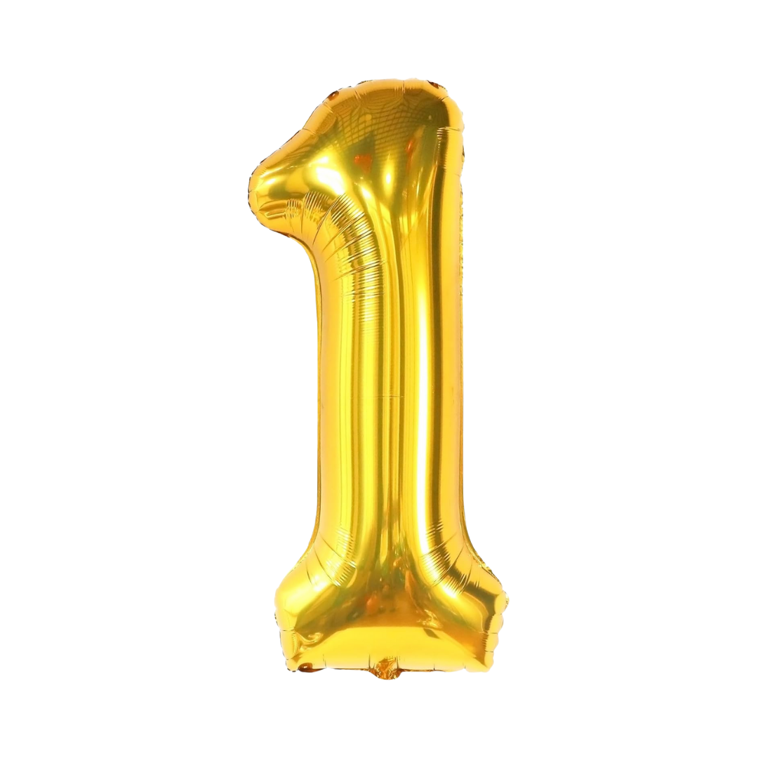 Numerical Balloon Golden No. 1