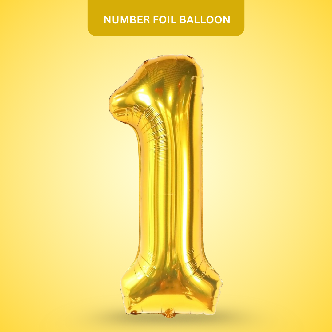 Numerical Balloon Golden No. 1