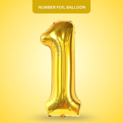 Numerical Balloon Golden No. 1