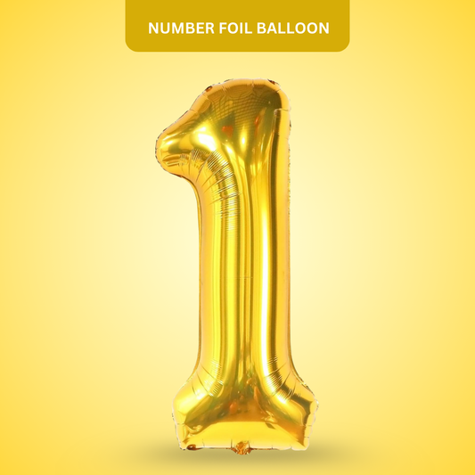 Numerical Balloon Golden No. 1