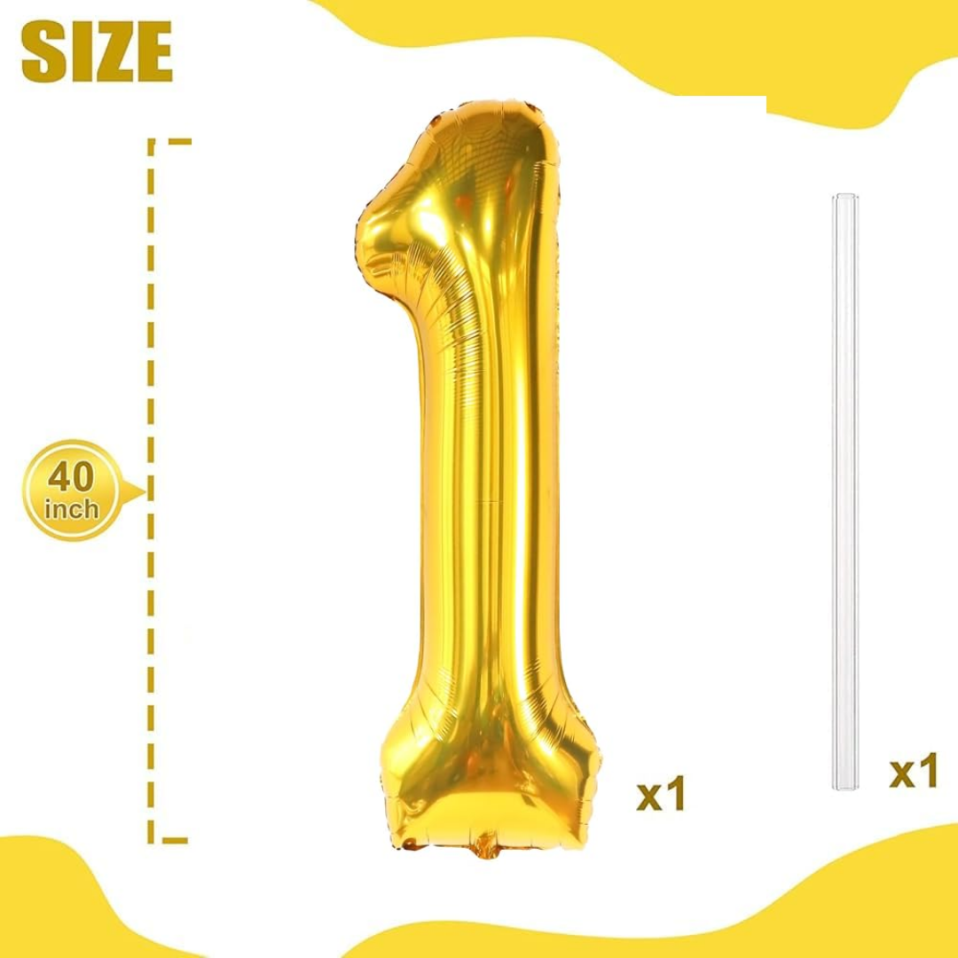 Numerical Balloon Golden No. 1