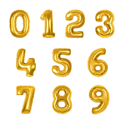 Numerical Balloon Golden No. 1