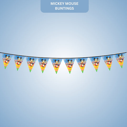 Mickey Mouse Buntings - Over 9 FT