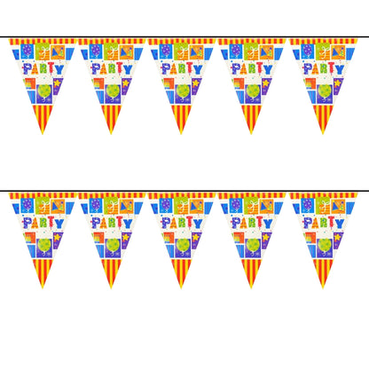 Party Bunting Banner - Over 9 Ft Long Decoration for All Occasions - 1 Pc