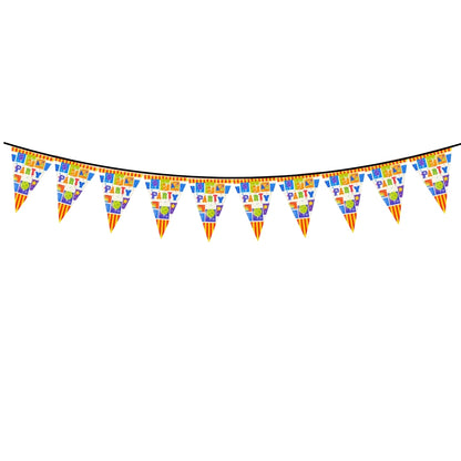 Party Bunting Banner - Over 9 Ft Long Decoration for All Occasions - 1 Pc