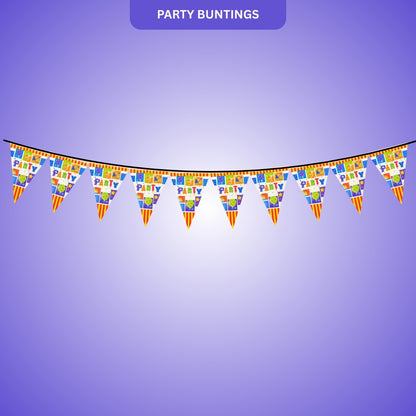 Party Bunting Banner - Over 9 Ft Long Decoration for All Occasions - 1 Pc