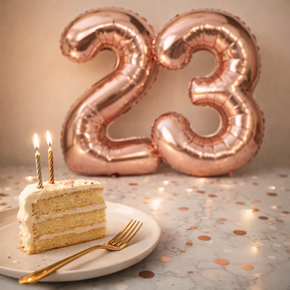 40 Numerical 3 Rose Gold Balloon