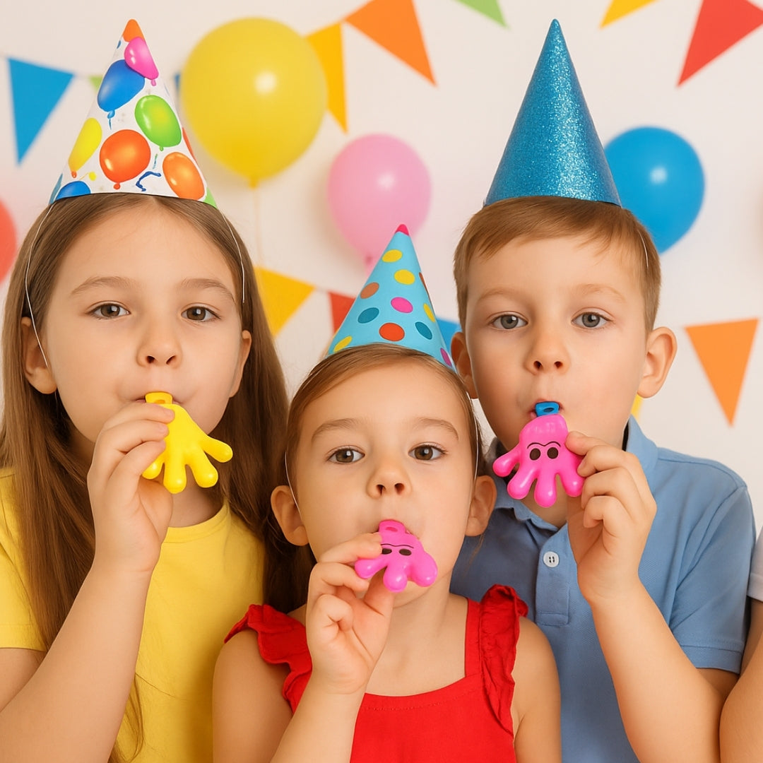 OK Multicolored Whistle Favors - 5PC