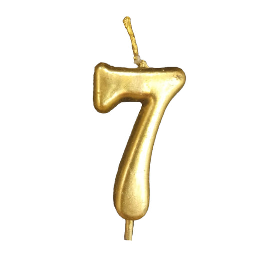 Golden Numerical Candle No. 7