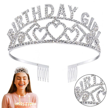 Happy Birthday Girl Crown Tiara - 1PC