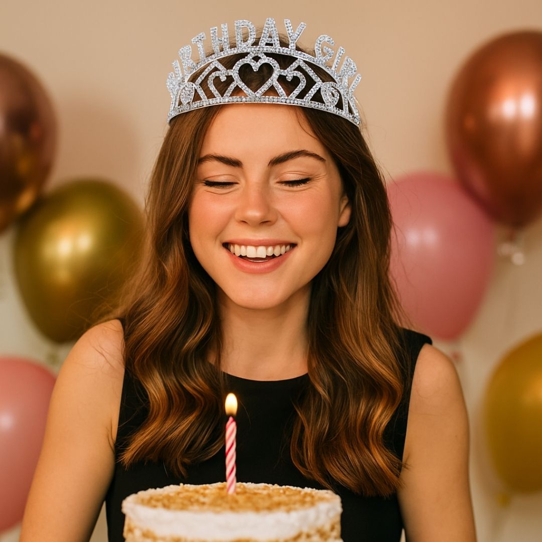 Happy Birthday Girl Crown Tiara - 1PC