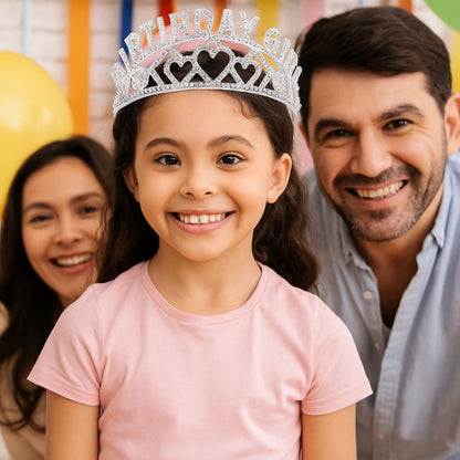 Happy Birthday Girl Crown Tiara - 1PC