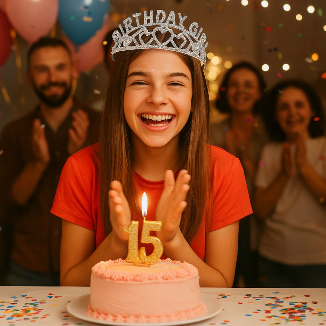 Happy Birthday Girl Crown Tiara - 1PC