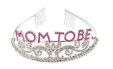 Mom To Be Metal Tiara -1PC