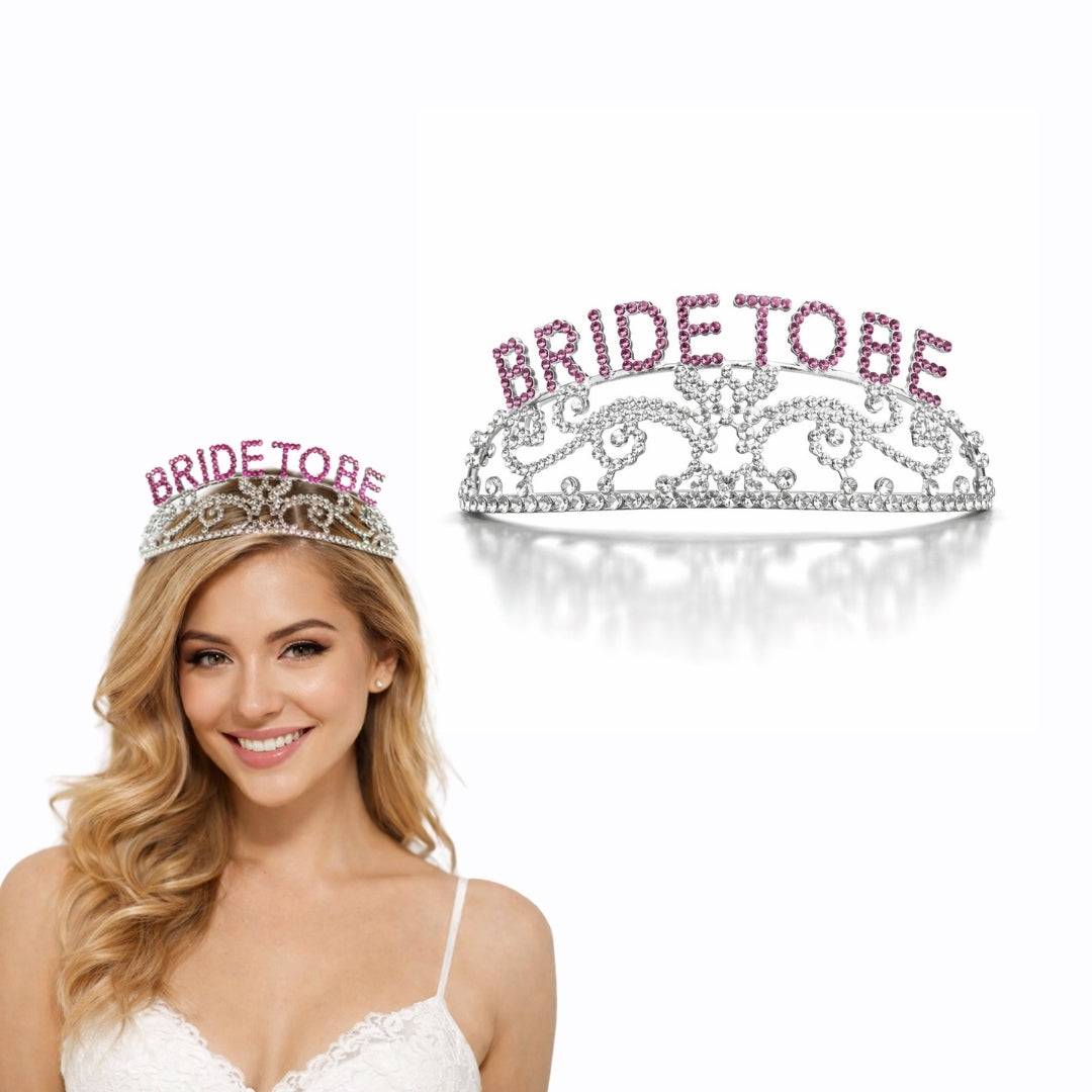 Bride To Be Metal Tiara -1PC