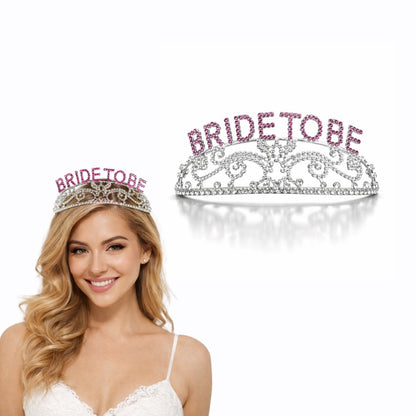 Bride To Be Metal Tiara -1PC