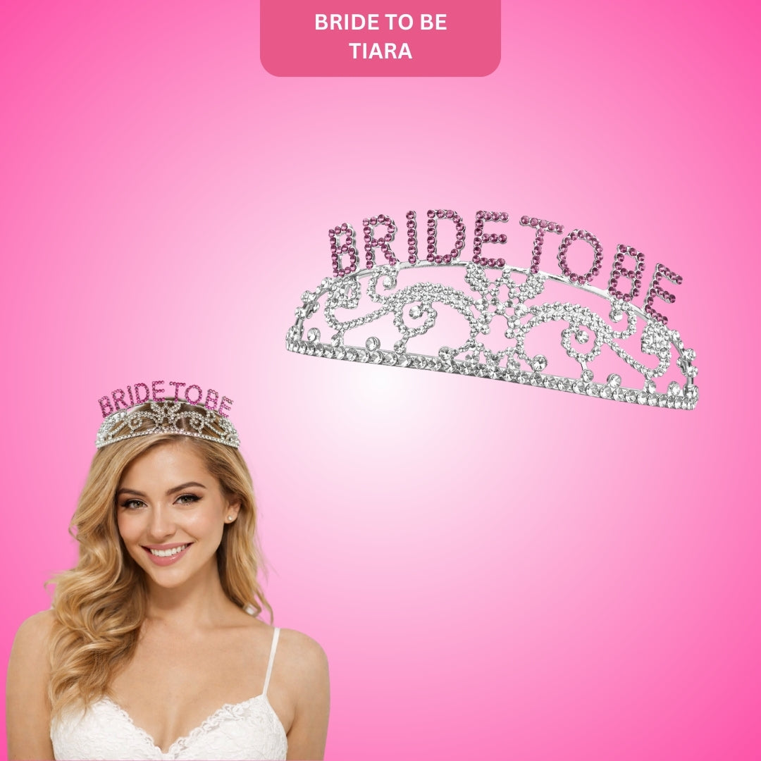 Bride To Be Metal Tiara -1PC