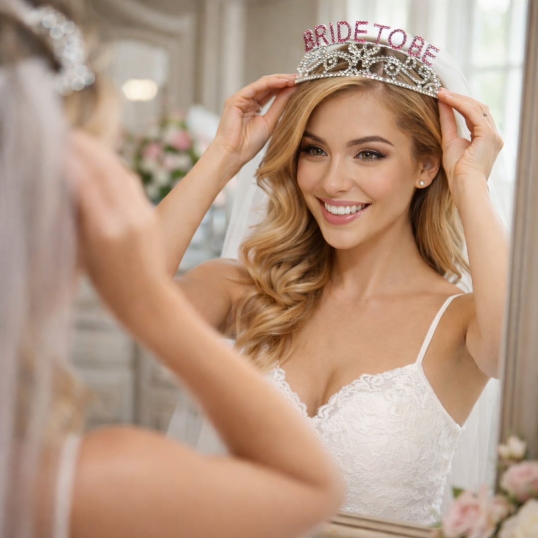 Bride To Be Metal Tiara -1PC