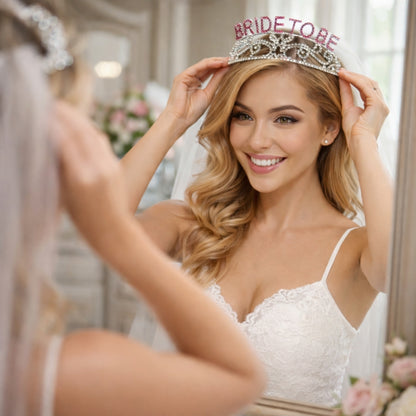 Bride To Be Metal Tiara -1PC