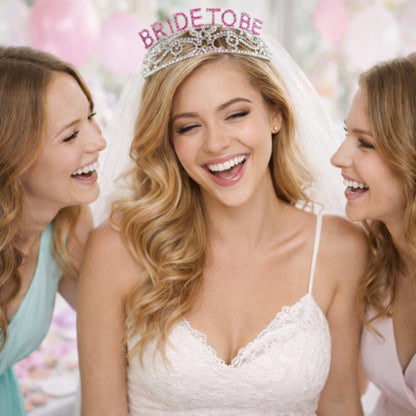 Bride To Be Metal Tiara -1PC