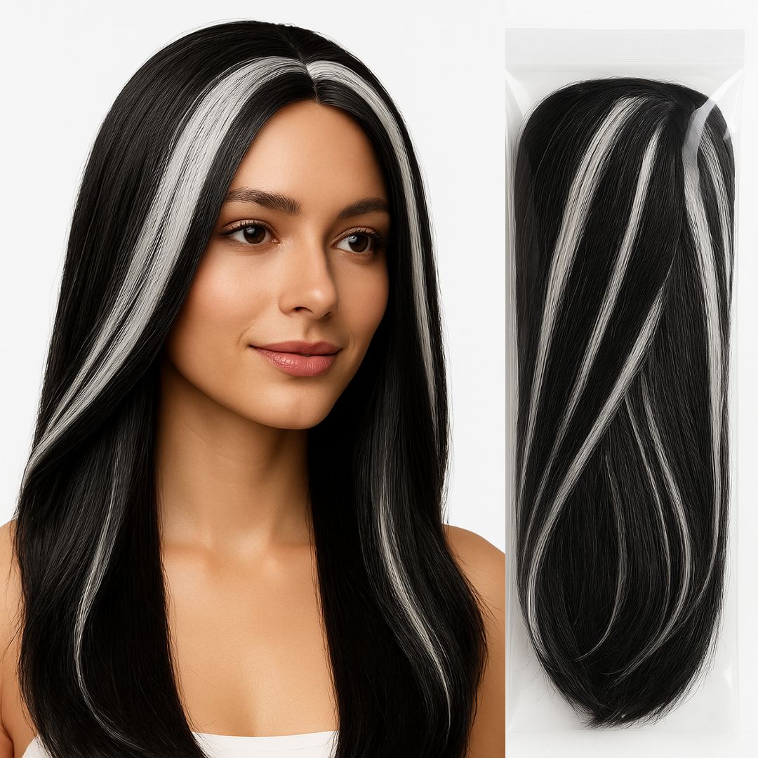 Witch Wig Black White
