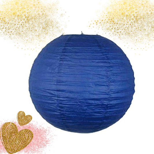 Royal Blue Paper Lanterns Small - 10 inches - 1PC