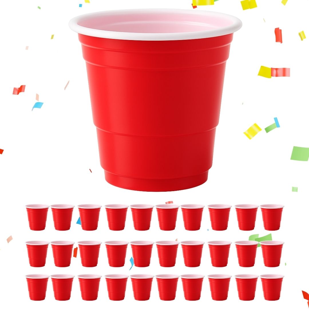 Red Drinking Shot Glasses for Serving Shots
