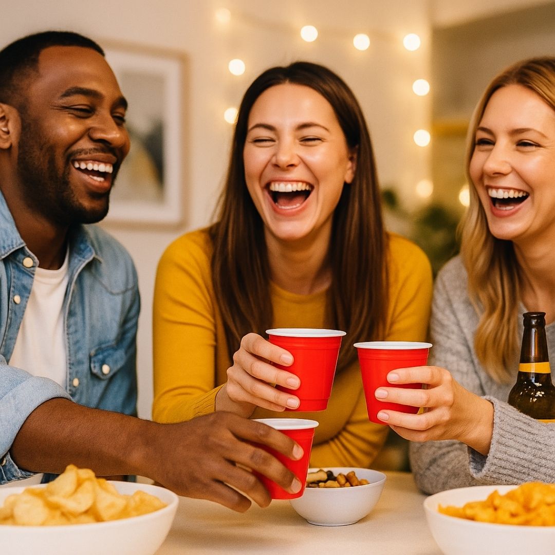 Red Drinking Shot Glasses for Serving Shots