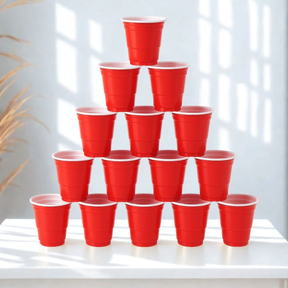 Red Drinking Shot Glasses for Serving Shots